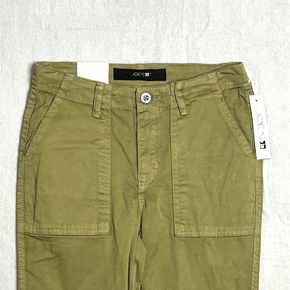 Joes Jeans‎ The Brixton Straight Narrow Olive Green Utility Pant Girls Sz 12 NWT